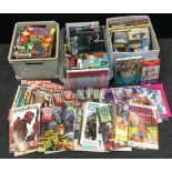 Comics & Graphic Novels - 2000AD, Judge Dredd, Tarzan, Beezer, Striker, Dr Who, etc, annuals,