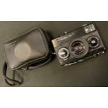A Rollei 35 T Tessar f/3.5 40mm camera, with original Rollei soft case.