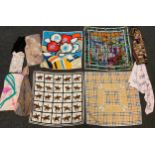 Ladies accessories - silk scarves - including Burberry, Nina Ricci, Afewerk Tekle, Rowland Ward