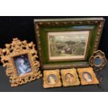 Pictures & Prints - a pair of portrait miniatures, Maria Constable & companion, oils on board,