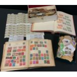 stamps - a Strand stamp album of all world stamps inc Victorian penny reds, two penny blues,6D