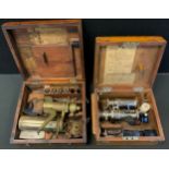 Richard's Patent Steam Pressure Gauge, cased; Simplex Indicator, cased;