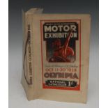 Automobilia, Advertising - Olympia, Twenty Second International Motor Exhibition catalogue,