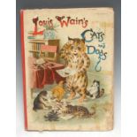 Children's Books - Louis Wain's Cats and Dogs, Linen Edition, ?first edition, London: Raphael Tuck &