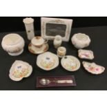 Ceramics - Royal Crown Derby Posies; Aynsley Cottage Garden, Wild Tudor, Royal Albert etc