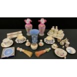 Decorative Ceramics - Royal Crown Derby Posies ware; Wedgwood Jasper ware; Royal Albert Old