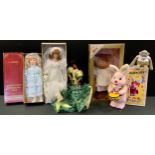 Toys - a CRD Duracell advertising bunny; another; Bialosky collectors Teddy bear; dolls etc, part