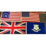 Flags - The American Revolution Bi-Centennial 1776 - 1976; Stars and Stripes Flag, 76; St George;