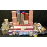 Gifting and Retail - various retail gift wrap, Kraft Roll, Quartz Wrap, etc; rolls of premium