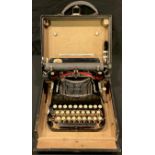 A vintage Corona type 3 portable typewriter, cased, c.1917