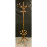 A mid 20th century bentwood coat stand.