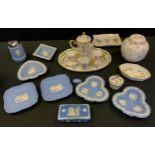 Wedgwood Jasperware; Regal miniature cabaret set; Wedgwood Mirabelle trinket dish; etc