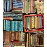 Books - various, War and Peace; Company Book Club; Burkes Peerage 1845; etc