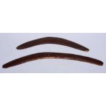 Tribal Art - an Australian Aboriginal boomerang, of good colour and patination, stone-carved