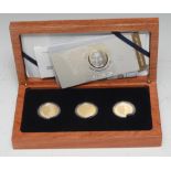 Nelson Mandela - Coins and Medals - A Nelson Mandela, Mint of Norway 24ct gold set of three