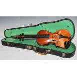 A violin, The Maidstone by John G Murdoch & Co Ltd, London, the two-piece back 36cm long excluding
