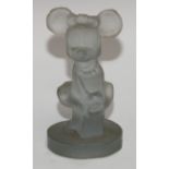 Walt Disney Productions - a frosted glass figure, Minnie Mouse, 12.5cm high