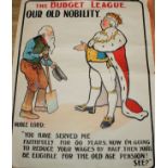 Politics - People's Budget Budget 1909/10 - The Budget League, a pair of posters, published by The
