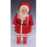 Toys and Juvenalia - a felt doll, Father Christmas, 59cm high