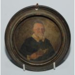 North European School (18th century), a portrait miniature, of a gentleman, half-length holding a