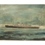 Maritime School (early 20th century) SS Maroni, Java 1920 oil on canvas, 34.5cm x 43cm
