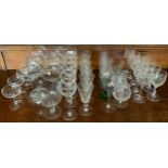Glassware - cut wine glasses, flutres, brandy glasses; others ** We would please ask that all