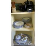 Melba Blue and White dinner ware; Denby stoneware; lamps; flower vases; etc ** We would please ask