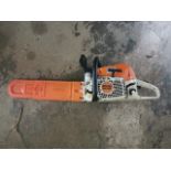 A Stihl MS391 chainsaw ** We would please ask that all payments are made by 12pm on Thursday 14th