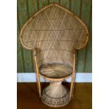 A wicker peacock chair ** We would please ask that all payments are made by 12pm on Thursday 14th