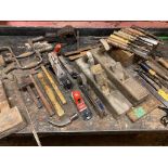 Tools - Chisels, hammers, planes, saws, etc (qty). ** We would please ask that all payments are made