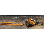 A Stihl HS 80 petrol hedge trimmer. ** We would please ask that all payments are made by 12pm on
