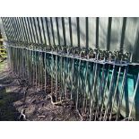 Salvage - A long run of galvanized estate fencing, approximately 27m long (22). ** We would please