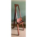 A mahogany artist's easel, 174cm high ** We would please ask that all payments are made by 12pm on