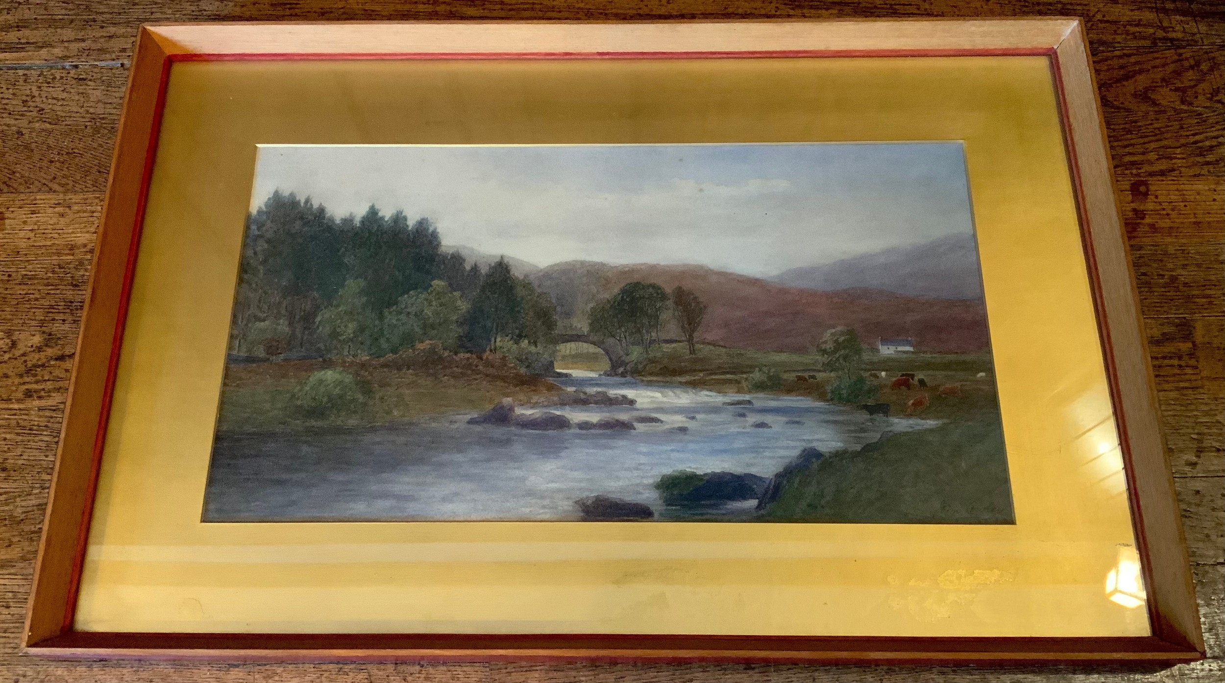 John Cowley, Blackwater, signed, titled to verso watercolour, 25cm x 46cm ** We would please ask