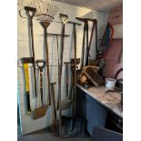 Garden Tools - Spades; axes; shovels; edging shears; etc (qty). ** We would please ask that all