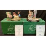 A Royal Doulton Beswick Ware tableau, The Mad Hatter's Tea Party, limited edition modelled by Martyn