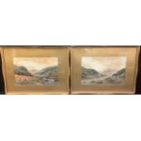 John Hamilton Glass SSA (Scottish Fl. 1880 - 1925) A Pair, Loch and Mountain Landscapes signed,