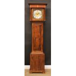 A George III style longcase clock, 202cm high, 54cm wide, 29cm deep