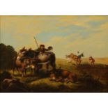 English School (19th century) The Thrown Rider oil on canvas, 29cm x 39.5cm