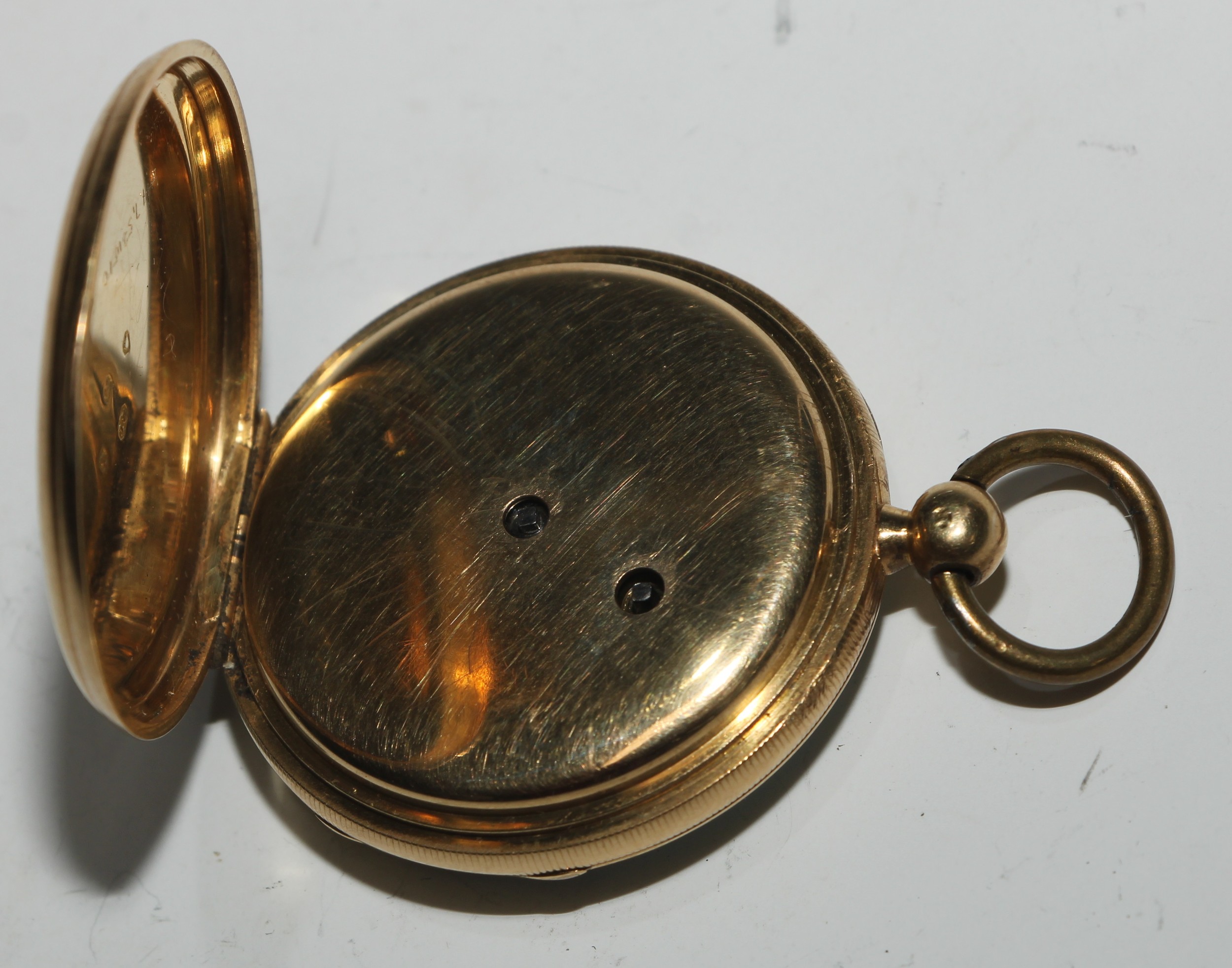 A Victorian 18ct gold fob watch, 3.75cm enamel dial inscribed Arnold,, Chas [Charles] Frodsham, - Image 5 of 5