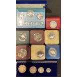 Coins - a Coinage of Belize Collector's Solid Sterling Silver Proof Set; another, 1972 Jersey