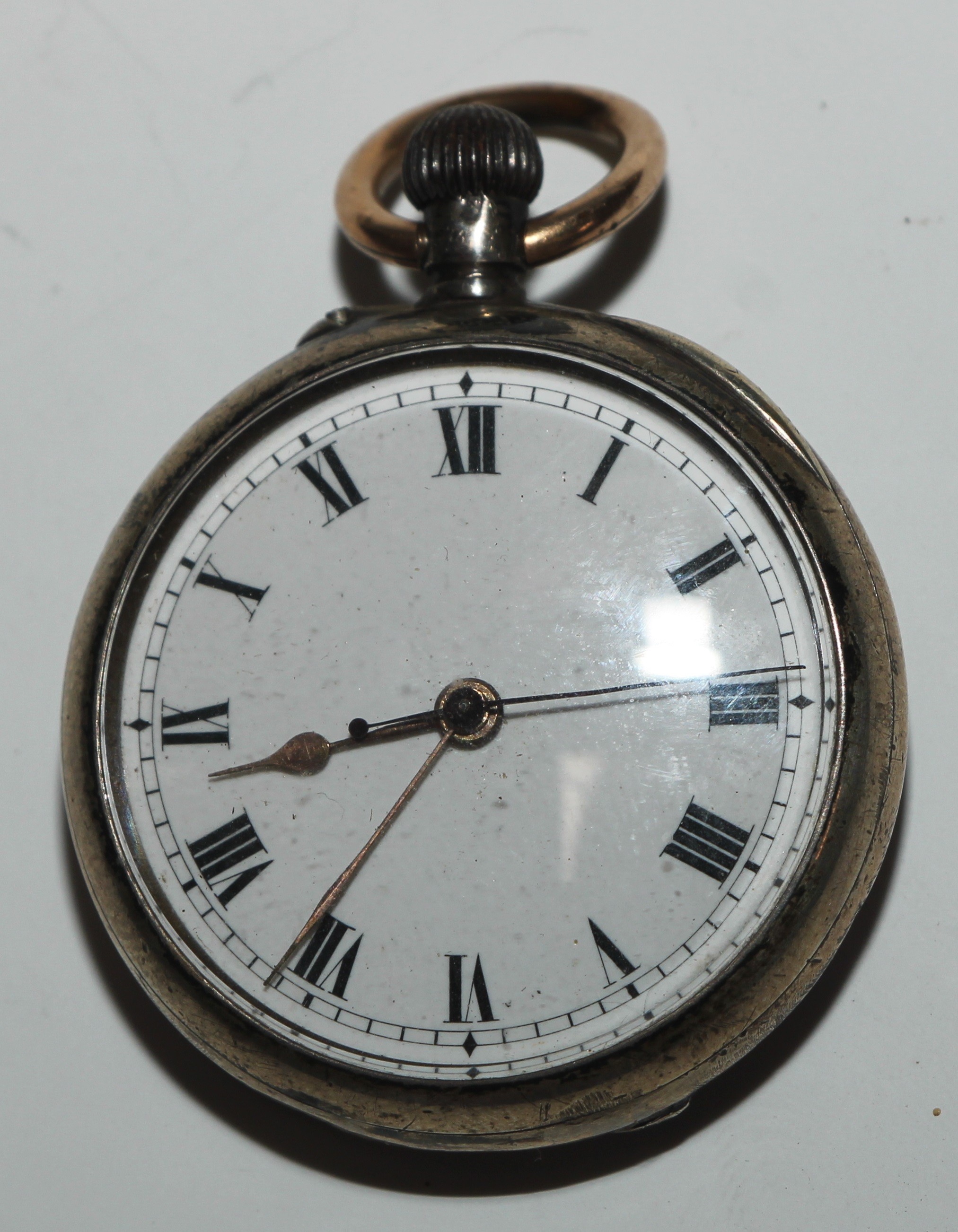 A 19th century Swiss open faced pocket watch, retailed by Fattorini & Sons, Bradford, 7cm over loop, - Image 6 of 6