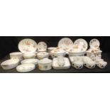 A Royal Worcester Evesham pattern dinner ware, teaware, tureens, side plates, flans dishes,