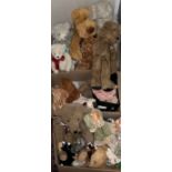 Toys & Juvenalia - a collection of soft toys, teddy bears and collectors dolls, various