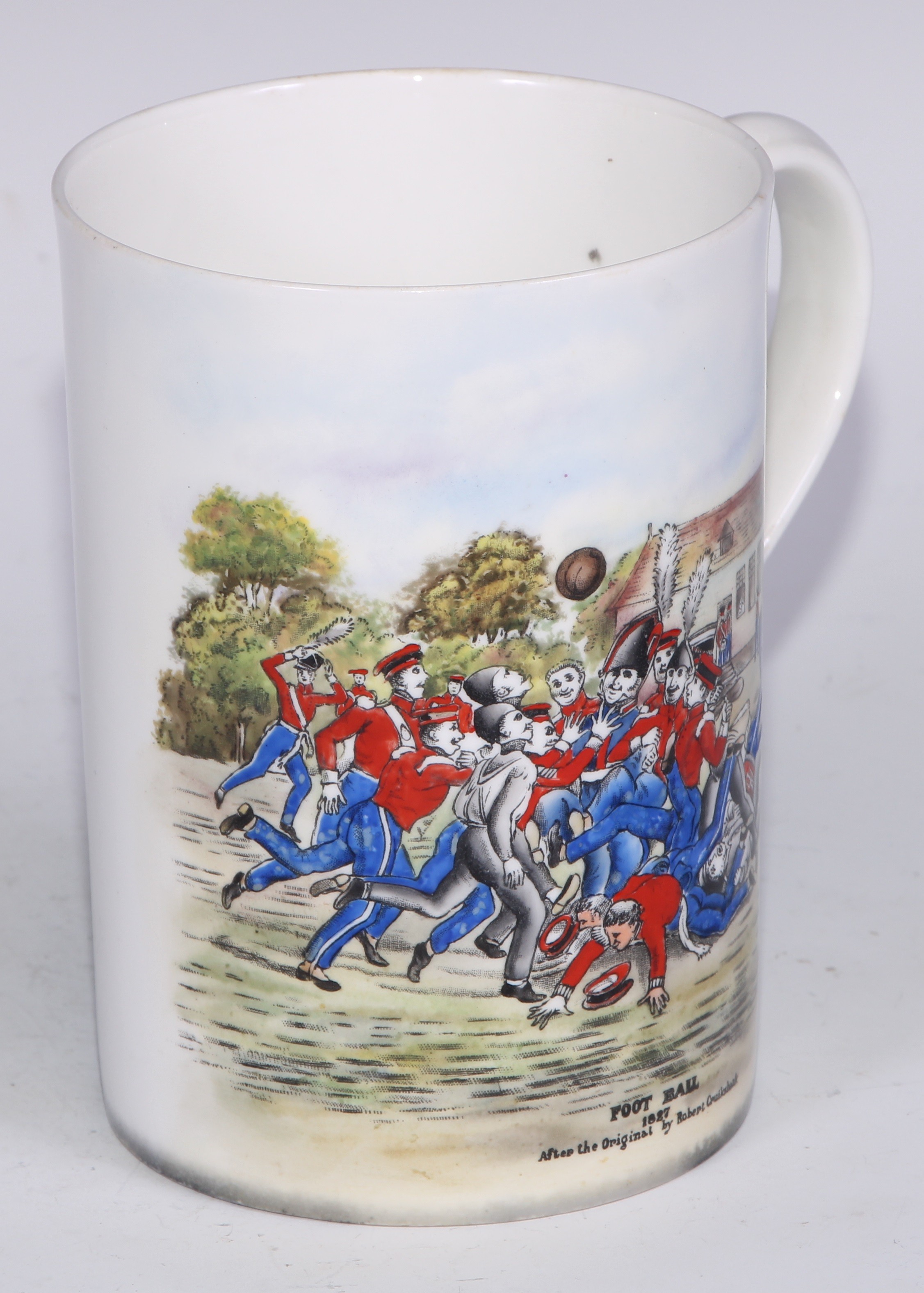 A Royal Crown Derby cylindrical mug, printed and painted by F Cox, with a hunting scene, to verso - Bild 30 aus 42