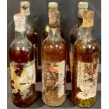 Wine - six miscellaneous bottles of white wine, various including La Flora Blanche Sauternes, others