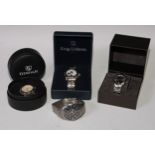 Watches - a Skagen titanium Ecco quartz chronometer bracelet watch, 10 atm, 092XXLTXN; Gucci 8900
