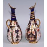 A Royal Crown Derby 1128 pattern ovoid ewer, 19cm high, printed mark; another, 2451 pattern (2)