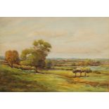 John Porter Wale (1860 - 1920) Spring Time Burnaston signed, watercolour, 18cm x 28cm