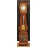 A 19th century French comtoise morbier longcase clock, 21cm circular dial inscribed A. Trochu, à